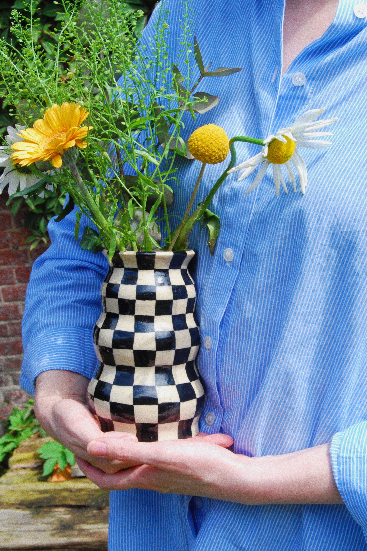 Checkered vase I